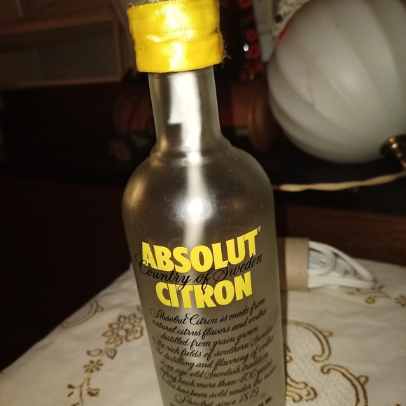 absolute Other - Handmade Absolute vodka lamp! Cute!